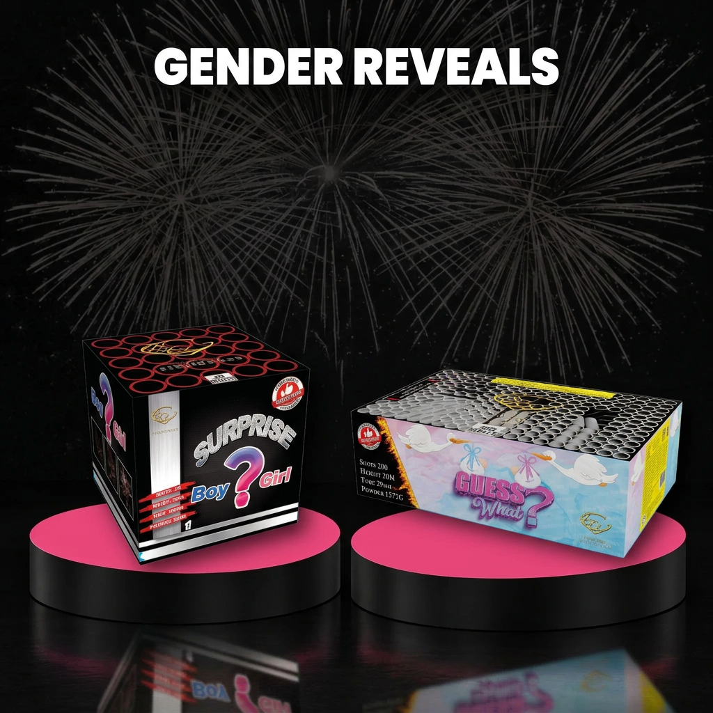 Gender Reveals using actual collection products