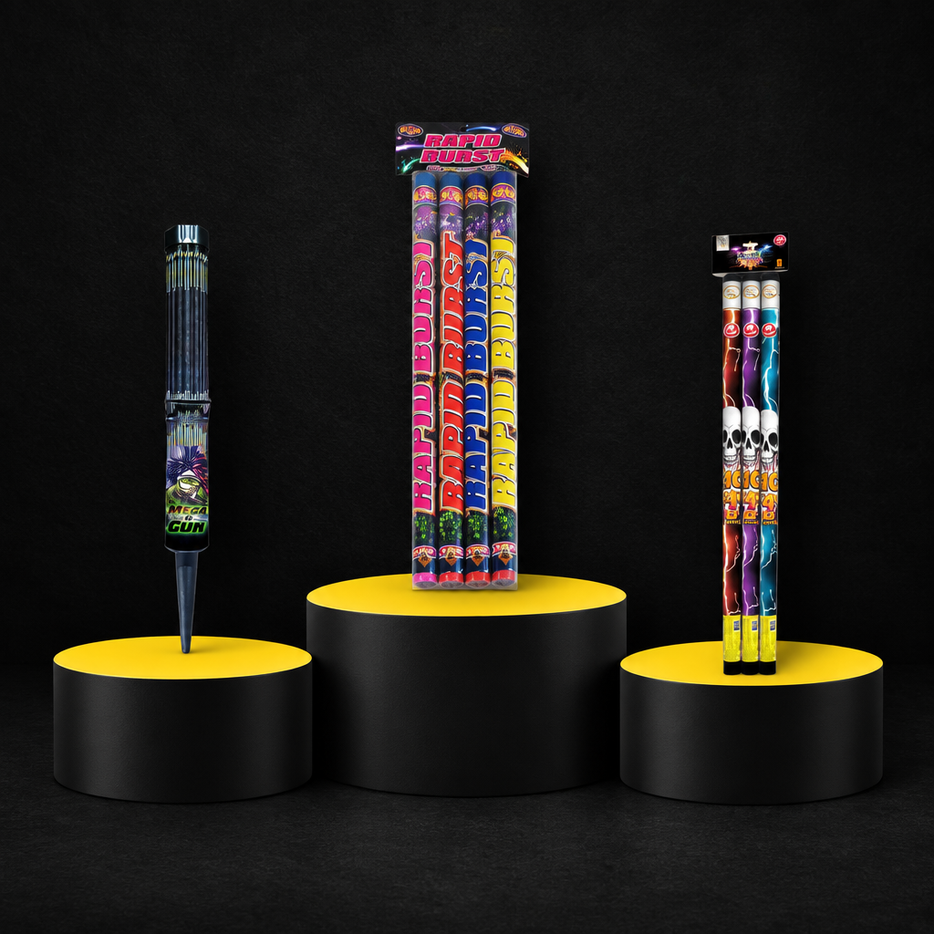 Roman Candles product collage