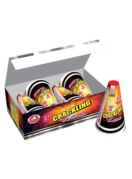 Gemstone Fireworks 3" Crackling Lava