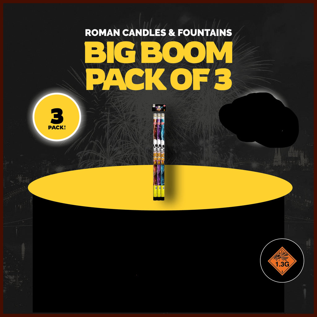 Gemstone Fireworks Big Boom 3 Pack
