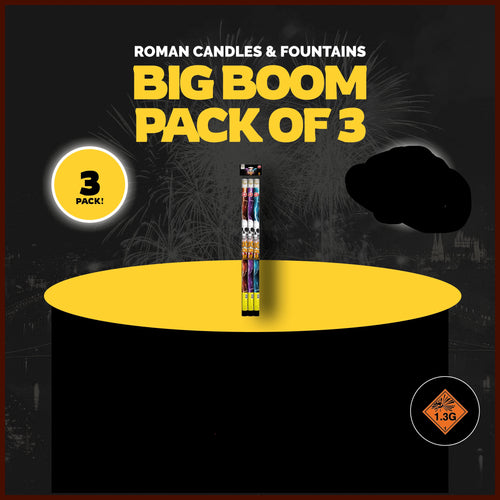 Gemstone Fireworks Big Boom 3 Pack