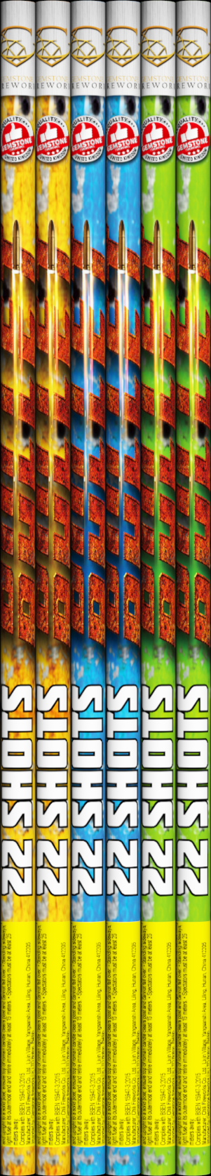 Gemstone Fireworks Bullet Roman Candle