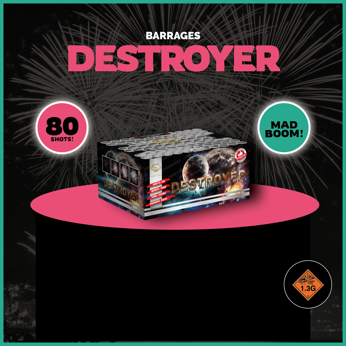 Gemstone Fireworks Destroyer