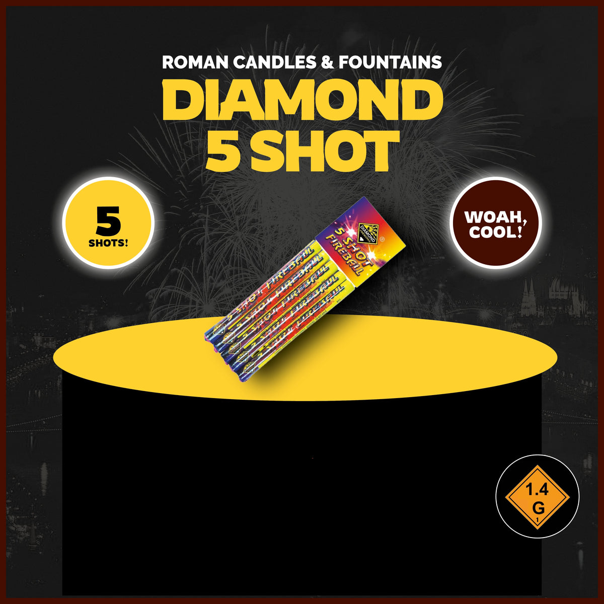 Diamond Fireworks 5 Shot