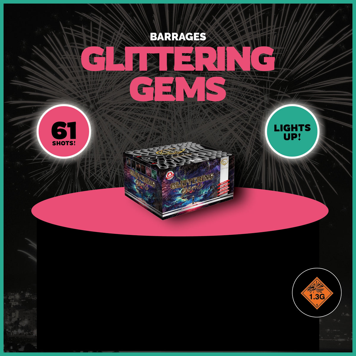Gemstone Fireworks Glittering Gems