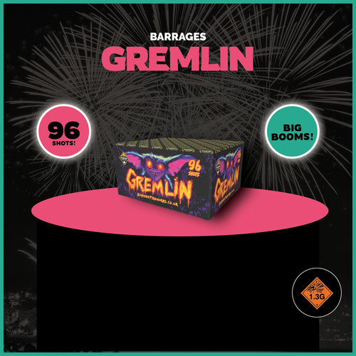 Diamond Fireworks Gremlin Barrage Cake