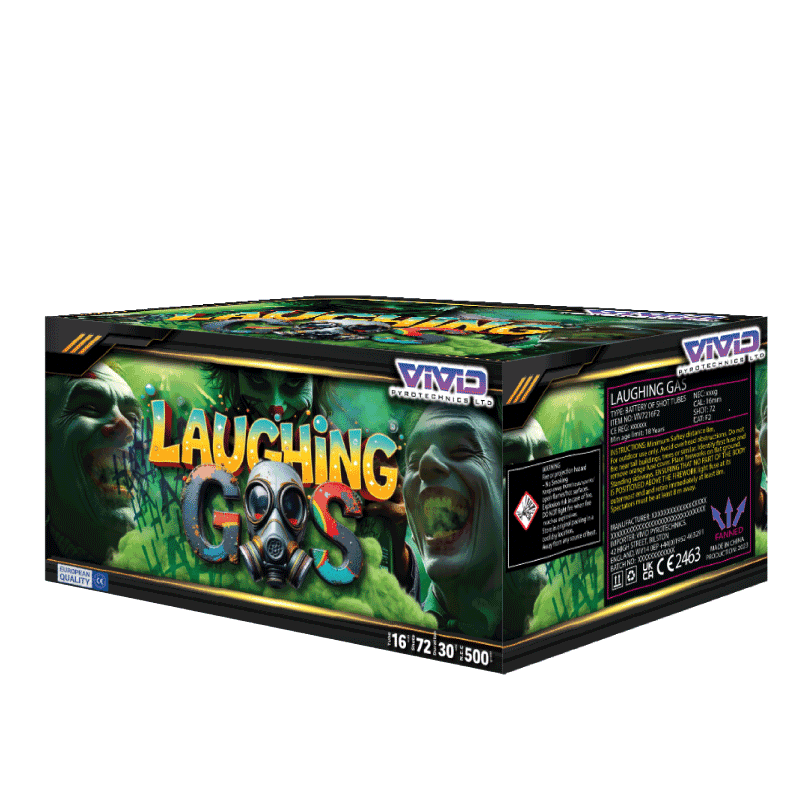 Vivid Pyrotechnics Laughing Gas 72 Shot Firework