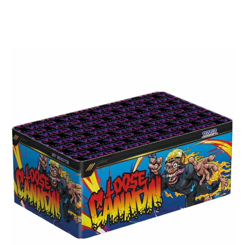 Vivid Pyrotechnics Loose Cannon 57 Shot Compound Firework