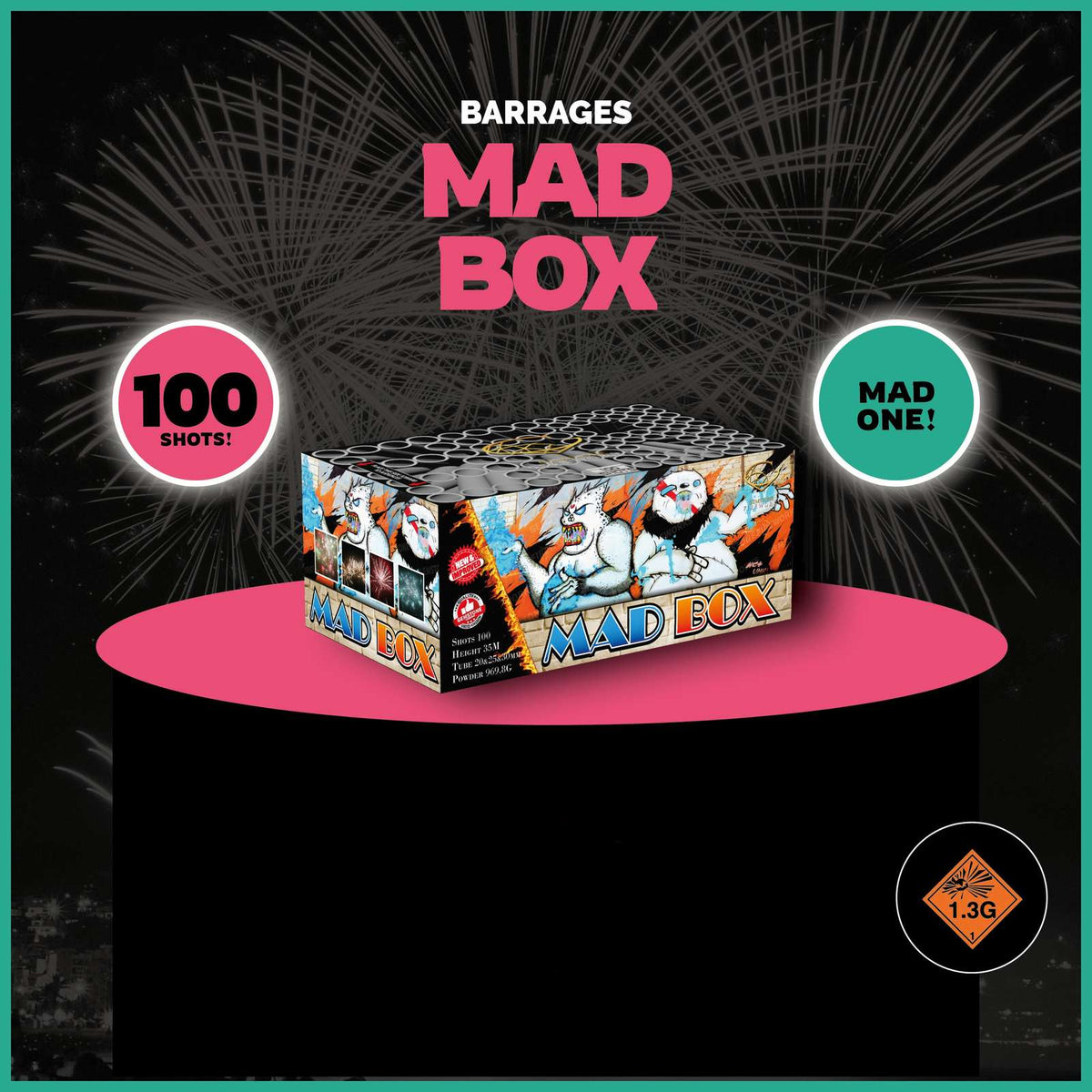 Gemstone Fireworks Mad Box