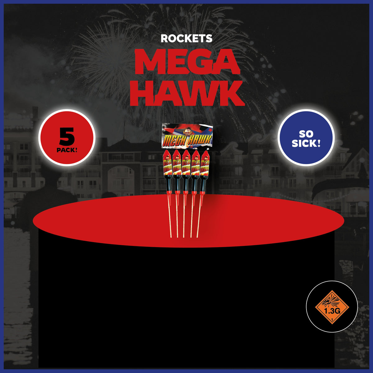 Diamond Fireworks Mega Hawk