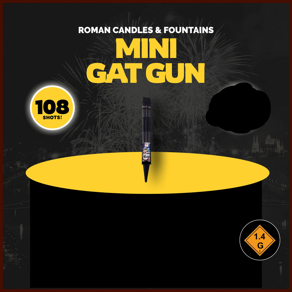 Gemstone Fireworks Mini Gat Gun