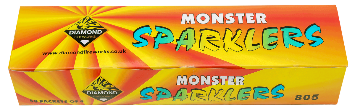 Diamond Fireworks Monster Sparklers 4 Packs