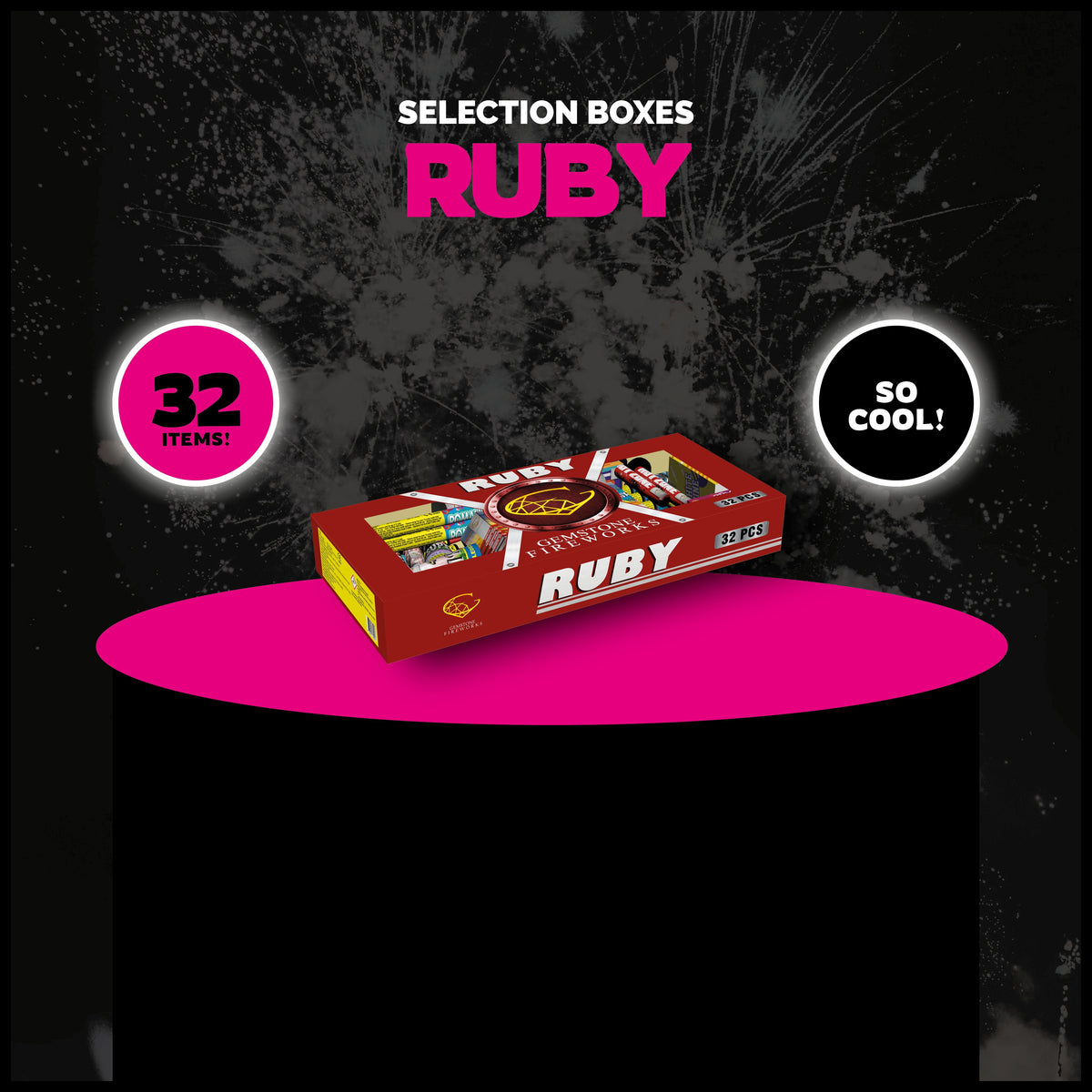 Gemstone Fireworks Ruby Selection Box