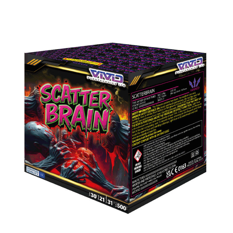 Vivid Pyrotechnics Scatterbrain 21 Shot Firework