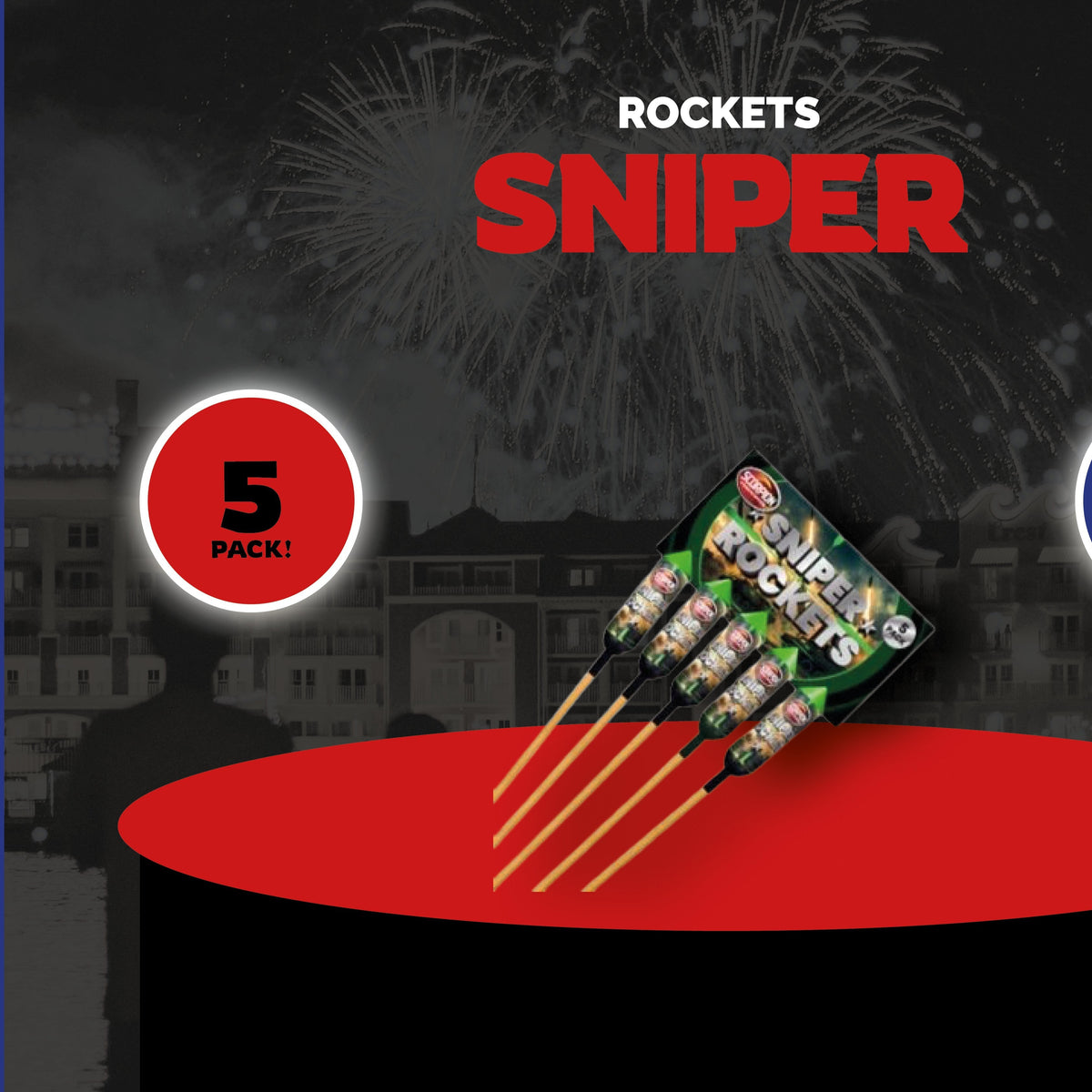 Scorpion Fireworks Sniper Rockets 5 Pieces