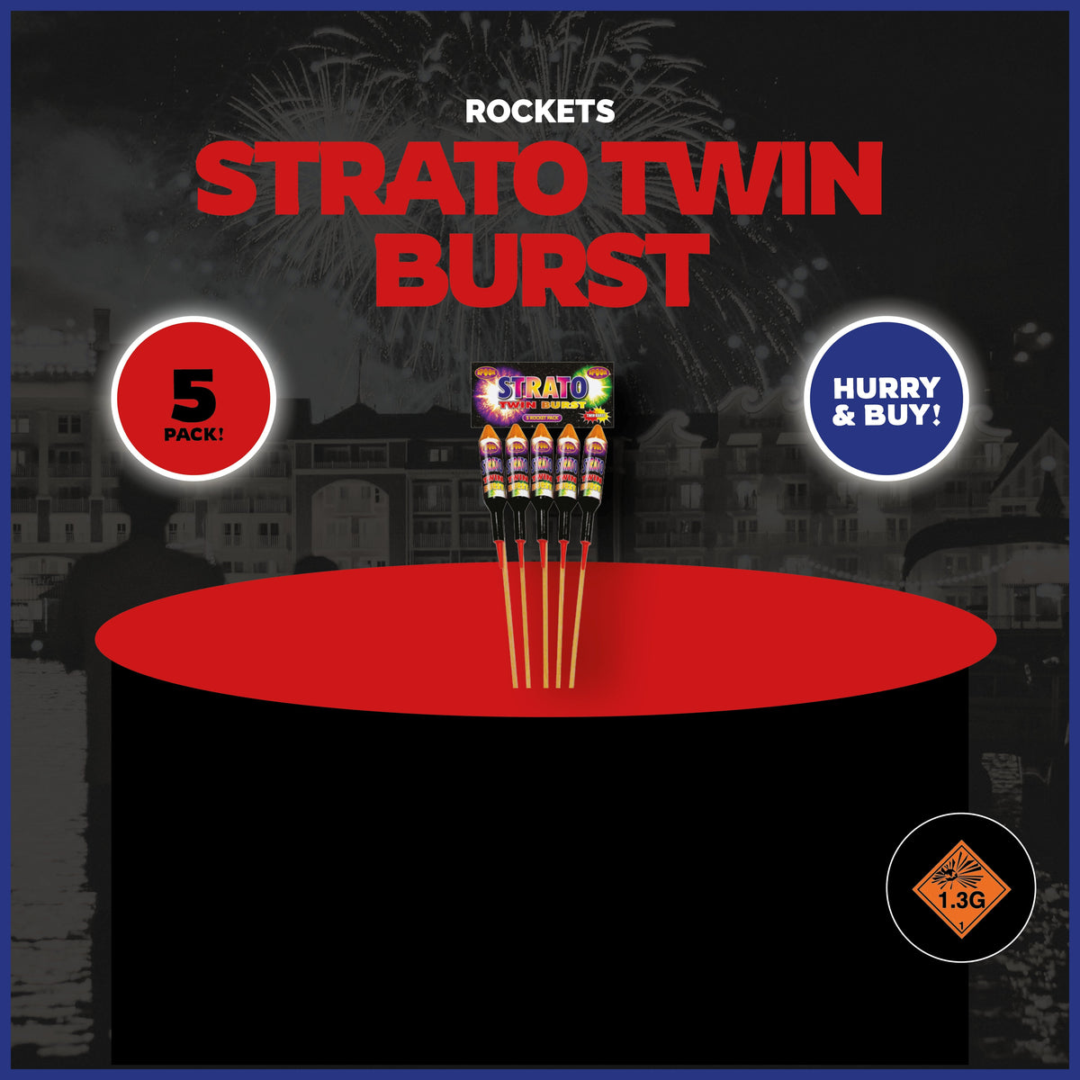 Spook Fireworks Strato Twin Burst