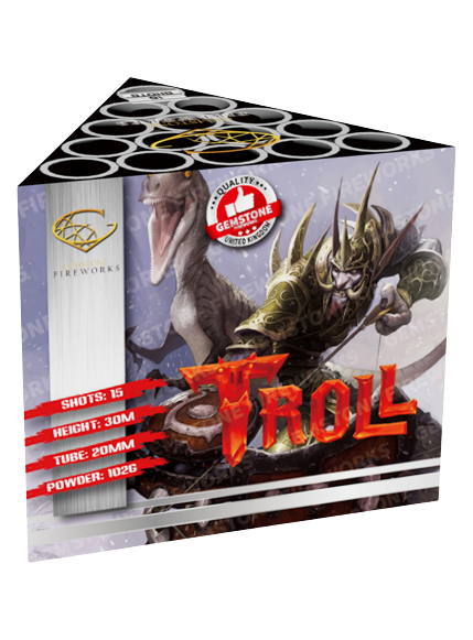 Gemstone Fireworks Troll Barrage Cake