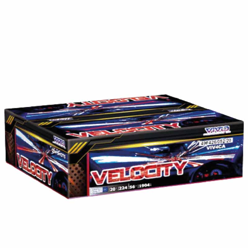 Vivid Pyrotechnics Velocity 224 Shot Compound Firework